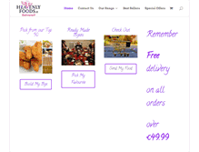 Tablet Screenshot of heavenlyfoods.ie